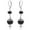 Black, variant on Silvertone Stainless Steel Green Crystal Leverback Dangle Earrings for Women by BESHEEK