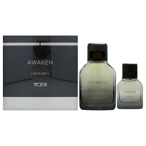 Set de regalo Awaken by Tumi para hombres 2 piezas EDP en aerosol 6.8 oz y 1 oz