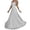 #0363-White, variant on Uootdi Womens Formal Dresses Thin Strap Floral Pattern Sleeveless Flared Hem Maxi Dresses Evening Gowns Party Wear Gift
