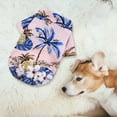 thumbnail image 2 of Pet Summer T Shirts Hawaii Style Floral Dog Shirt Hawaiian Printed Pet T Shirts Breathable Cool Clothes Beach Seaside Puppy Shirt Sweatshirt For Small Puppy Large Dog Sweater Dog Clothes Boy Cute Dog, 2 of 8