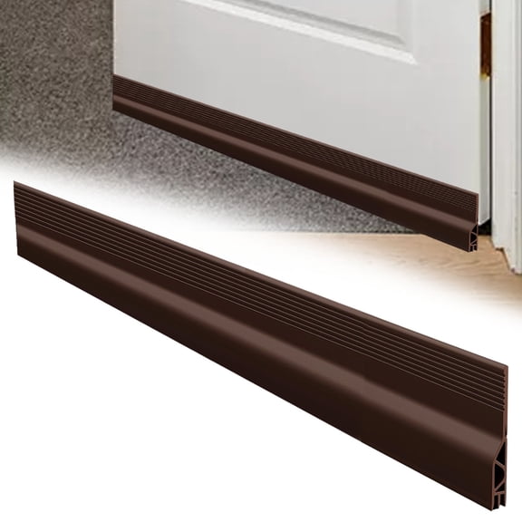 Self Adhesive Silicone Door Draft Stopper Strip Triple Layer Weather Seal Under Door Gap Blocker Noise Reduction Energy Saving Insulation Tape 1m x 5cm Multi Color
