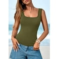 thumbnail image 3 of PRETTYGARDEN Womens Tank Tops Spring Casual Sleeveless Fitted Scoop Neck Basic Slim Cute Top Summer Shirt Beach Clothes, 3 of 10