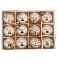thumbnail image 1 of 12pcs árbol de navidad decorativo colgante encantador navidad pequeña bola decoración, 1 of 5