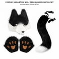 thumbnail image 5 of Jiibva Furry Fox Wolf Set with Mask Tail Paw Gloves for Anime Fancy Dress Accessories Halloween Christmas, 5 of 7