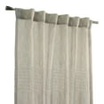 thumbnail image 3 of Loft Living Leah Faux Linen Back Tab Single Curtain Panel Light-filtering 52" x 95" in Linen, 3 of 5