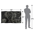 thumbnail image 5 of The Lord of The Rings Blanket, 36'x58' Black Map of Middle Earth Silky Touch Super Soft Throw Blanket, 5 of 6
