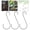 black, variant on 3x S Shaped Bird Feeder Hook Clips Premium 30cm Easy to Use Hanging Metal Tree Branch Hook Hanger for Patio Yard Garden Outdoor Decoration green