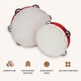 thumbnail image 4 of Amdohai 8 Inch Hand Tambourine with Metal Single Row 6pcs, 4 of 7