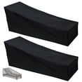 thumbnail image 4 of Housse de Chaise Longue de Patio Imperméable Housse de Chaise Longue Housse de Chaise Longue de Patio Housse de Mobilier de Jardin Extérieur Résistante à l'Eau - Noir, 4 of 8