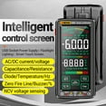 thumbnail image 2 of ANENG 683 6000 Counts Large Touch Screen Digital Multimeter Smart Anti-burn Rechargeable Universal Meter VA Reverse Display NCV Tester with Flashlight for Voltage Current Resistance Capacitance, 2 of 8