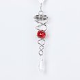 thumbnail image 2 of Jardín Girador Decorativo Viento Mirando Bola Cola Colgando Decoración Giratoria Astilla Alambre Ciclón Yarda Decoración (6 Pulgadas / Forma ondulada Soledad Spinner de viento Crystal Twisters, 2 of 7