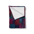 thumbnail image 2 of Abstract Soft Flannel Fleece Throw Blanket, Trippy Patchwork Modern Wavy Sketchy Lines Vivid Color Stripes Pattern, Cozy Plush for Indoor and Outdoor Use, 70" x 90", Multicolor, by Ambesonne, 2 of 6