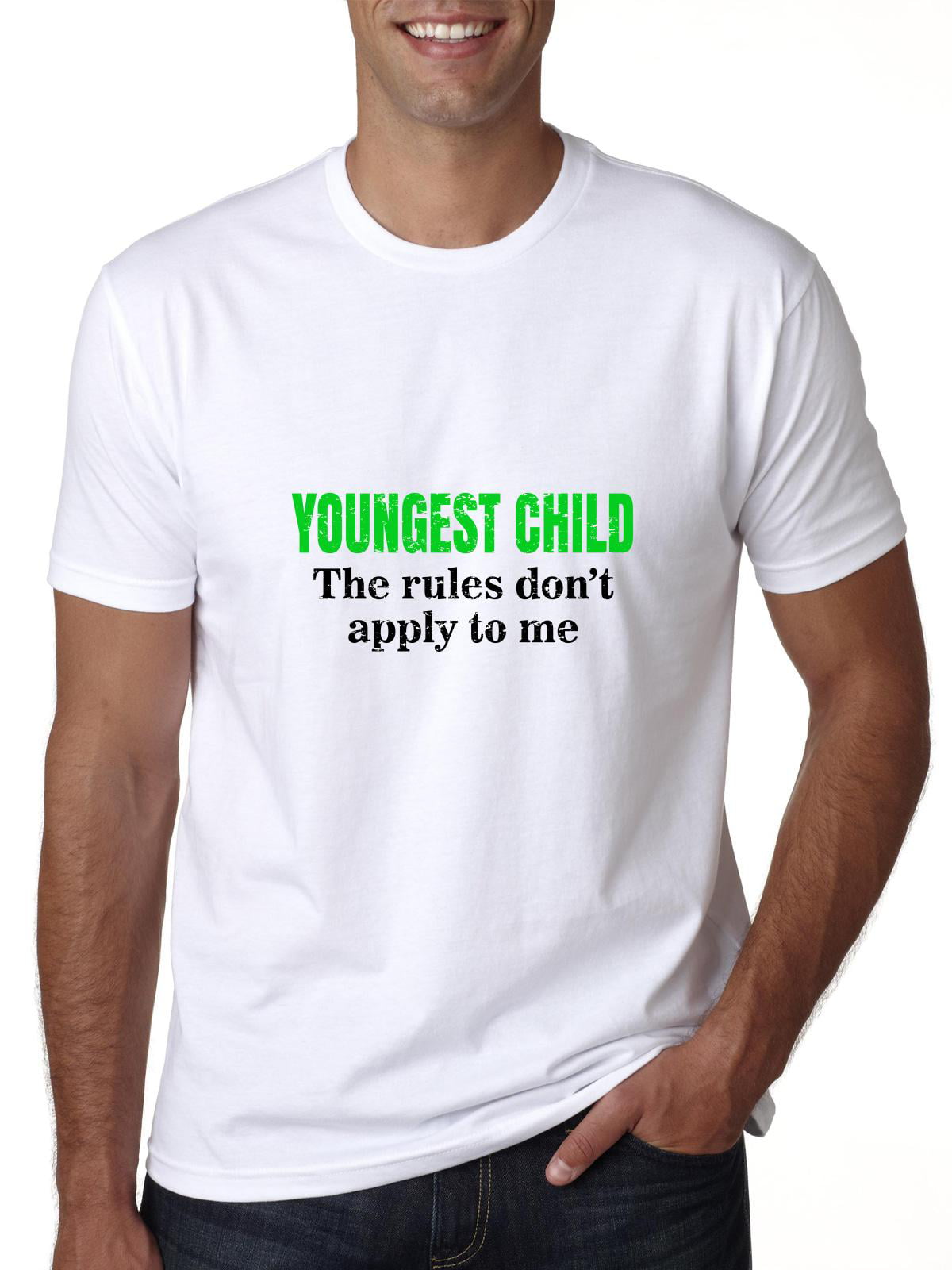 I'm the Youngest Child The Rules dont Apply to Me Funny Mens Short Sleeve Tees