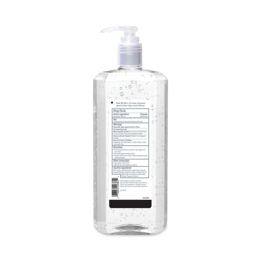PURELL 5015-04 1.5 L Pump Bottle Advanced Hand Sanitizer Refreshing Gel - Clean Scent (4/Carton)