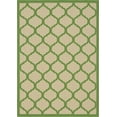 thumbnail image 1 of Unique Loom Treillis Collection Treillis Frontière Transitionnel Tapis d'Intérieur et d'Extérieur, 7' x 10', Vert/beige, 1 of 2