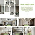 thumbnail image 2 of Senhu Sputnik Chandelier Light Fixture Modern Sputnik Ceiling Lights Black Mid Century Sputnik Light Fixture, Semi Flush Mount, for Bedroom Kitchen Dining Room, 6 Lights, Bulbs Not Included, 2 of 7