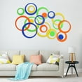 thumbnail image 4 of 5PCS/Set DIY Wall Art Home Decor Mural Wall Stickers 3D Circles Round Decals RED 5PCS, 4 of 8