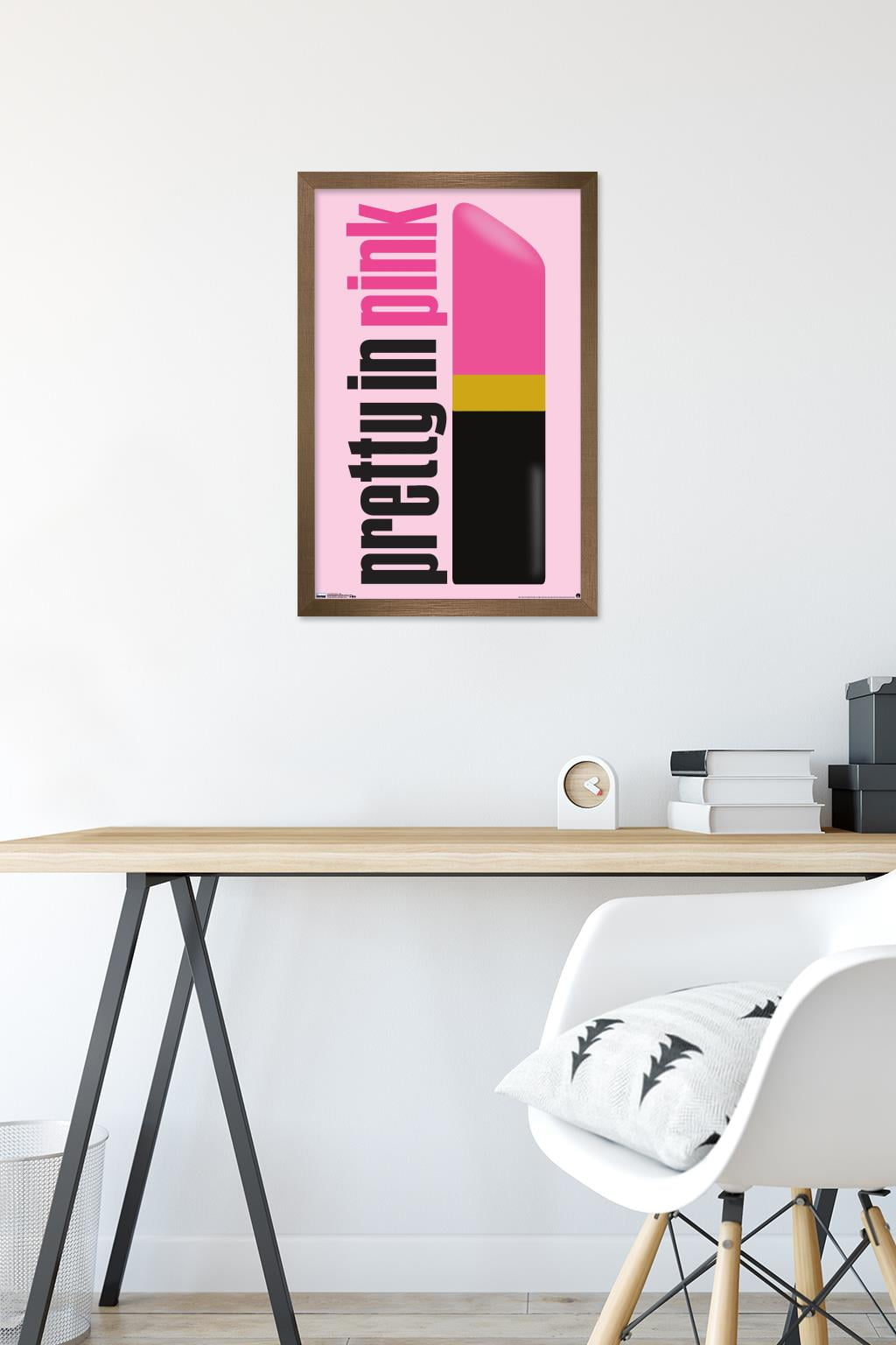 Pretty in Pink - Logo Wall Poster, 14.725" x 22.375", Framed