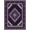Purple, Pattern 4, variant on ODIKA 3'x5' Washable Accent Rug Style Abstract Grid Network Modern Decorative Surface Cover for Bedside, Nursery Room, Pet Friendly & Non-Shedding