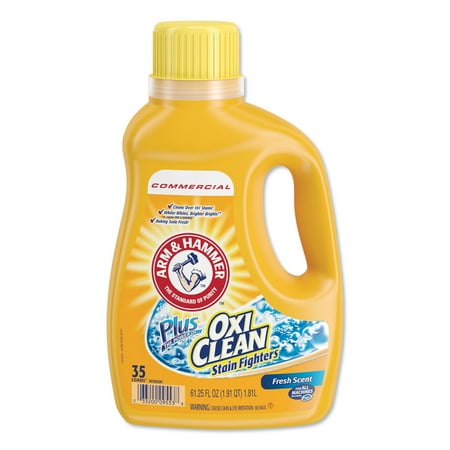 Arm & Hammer 33200-00107 OxiClean 61.25 oz. Fresh Scent Concentrated Liquid Laundry Detergent Bottles (6/Carton)