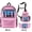 A06-Pink, variant on Jey Uso Yeet Backpacks 3 Pieces Sets Hip Hop Style Zipper Pack Fashion Shoulder Bags