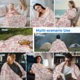 thumbnail image 5 of Abstract Spring Floral Cooling Blanket, Lightweight Breathable Summer Throw Blanket with Double Sided Cold Effect,Farmhouse Summer Botanical Picnic Beach Blankets Bed Sheet for Hot Sleepers 60"x80", 5 of 8