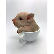 Pacific Giftware Adorable Teacup Pig Pet Pals Collectible Figurine, 5.75 Inches