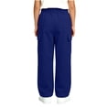 thumbnail image 4 of Boys Cargo Sweatpants Elastic Waist Casual Drawstring Baggy Multiple Pockets Kids Wide Leg Pants Blue 5T, 4 of 6
