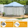 thumbnail image 4 of Betisef 6.9x6.9x4.9 ft Large Dog Kennel Outside with Roof,Outdoor Dog Kennel with Lock for Outdoor Backyard, 4 of 8