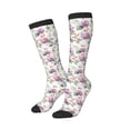 thumbnail image 2 of Daiia Sports Socks Orchids Flowers Printed Novelty Crew Socks for Men Women Knee High Socks Cotton Socks Soft & Breathable Support Unisex Socks, 2 of 9