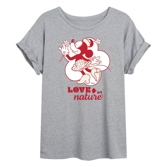 Disney - Love Nature Minnie Mouse - Women's Oversized T-Shirt