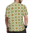 thumbnail image 2 of Wukai Daisies Flowers Print Men's Short-Sleeved Mesh T-Shirt,Quick-Dry Short Sleeve Workout T-Shirt-4X-Large, 2 of 8