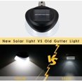 thumbnail image 2 of Paquete de 6 9 luces LED solares para canalones, luces solares impermeables para exteriores para cercas de jardín, aleros, paredes, Patio, garaje, acera (IP55 l, 2 of 5