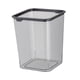 thumbnail image 3 of Papelera de basura con tapa abierta, cubo de hielo minimalista, 15 l, para baño negro y gris, 3 of 9