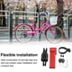 thumbnail image 5 of Candado de cable de bicicleta con llave candado de bicicleta plegable combinación de trabajo pesado candado de seguridad de scooter accesorios de seguridad de motocicleta rojo Yuarrent VI001612-02B, 5 of 6