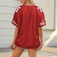 thumbnail image 5 of Women's 2026 Fan Soccer Unisex Casual Printed Crew Neck Short Sleeve Loose Fit Sports Sublimated Football Fashion Top Size XXXL, 5 of 5