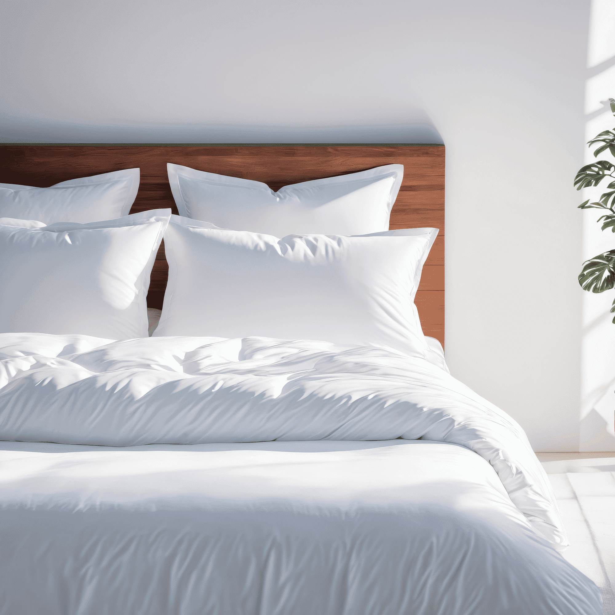 White Classic Luxury Duvet Cover Set Queen 90x90 photo 1
