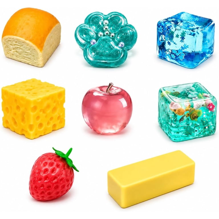 8-Pack Mystery Squishies Slow Rising Squeeze Ornaments, Creative