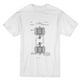 T-shirt Blanc pour Homme Tesla Motor Patent – image 1 sur 1
