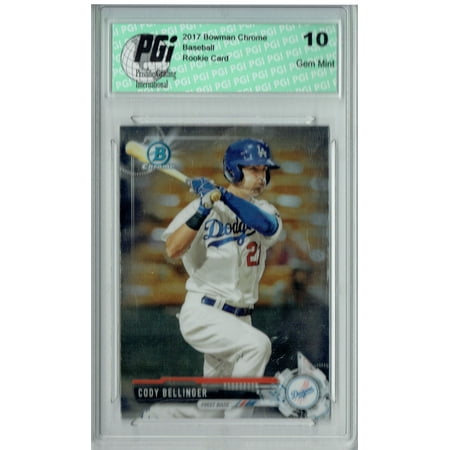 2005 Bowman Chrome Football Card - Cody Bellinger 2017 Bowman Chrome #BCP149 Rookie Card PGI 10