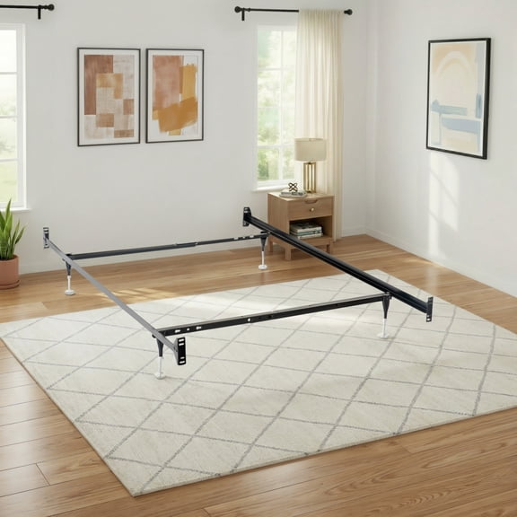 Miekor Furniture Renee Black Twin or Full Bed Frame No.4582