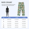 thumbnail image 4 of Lsque Colorful Hawaii Palms Print Men's Pajama Pants, Lounge Pant - Comfortable Home Wear,Elastic Waistband, Stylish Design-X-Large, 4 of 9