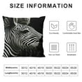 thumbnail image 5 of COMIO  Zebra Pillow Covers Pack Pillowcases Square Decorative Throw Pillow Cases for Sofa Home Decor, 5 of 5