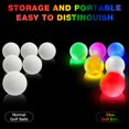 thumbnail image 4 of 6 Color LED Golf Balls Light Up - Glow in Dark for Night Golf Practice, Outdoor Park, Durable Waterproof Golf Accessories Set LED-6Color, 4 of 6