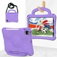 thumbnail image 4 of SaniMore for iPad Pro 11 2022/2021/2020/2018,iPad Air 5th/4th Generation/ipad 10.9" 2020 Case, Shockproof Full-Body Handle Stand Tablet Protective Kids-friendly Lightweight Cover, Purple, 4 of 6