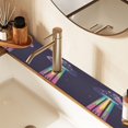 thumbnail image 2 of Yayeee Faucet Mat for Kitchen Sink 14.7" Diatomite Long Splash Guard Pad, Purple UFO, 2 of 7
