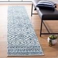 thumbnail image 3 of SAFAVIEH Tulum Merletta Oriental Runner Rug, Ivory/Navy, 2' x 9', 3 of 8