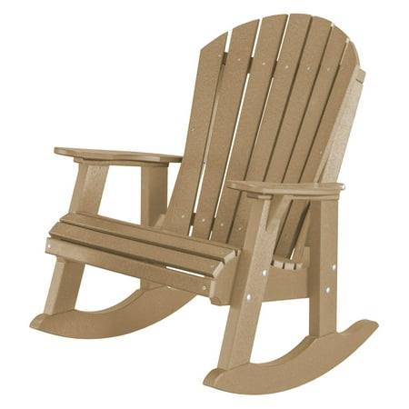Wildridge Heritage High Fan Back Plastic Patio Rocker Chair