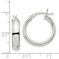 thumbnail image 2 of 925 Sterling Silver 4.75x20mm Boucles d'Oreilles Rondes, 2 of 6
