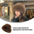 thumbnail image 5 of Womens Winter Faux Fur Bucket Hat, Fur Hat For Women & Warm Faux Mink Plush Design, Fluffy Fisherman Fuzzy Bucket Hat for Cold Weather Protection, 5 of 11